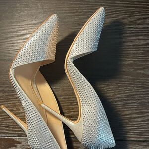 Elegant Silver Women's Heels